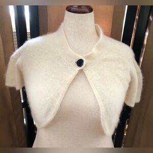 Soft Ivory Cropped Bolero Sweater - Women's